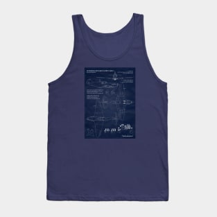 Lagg3 CCCP Blueprint Tank Top